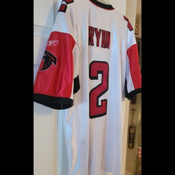 Matt Ryan Reebok Authentic Falcons 2016 Jersey #2 pre-owned stitched 54 2XL rare - Picture 10 of 11